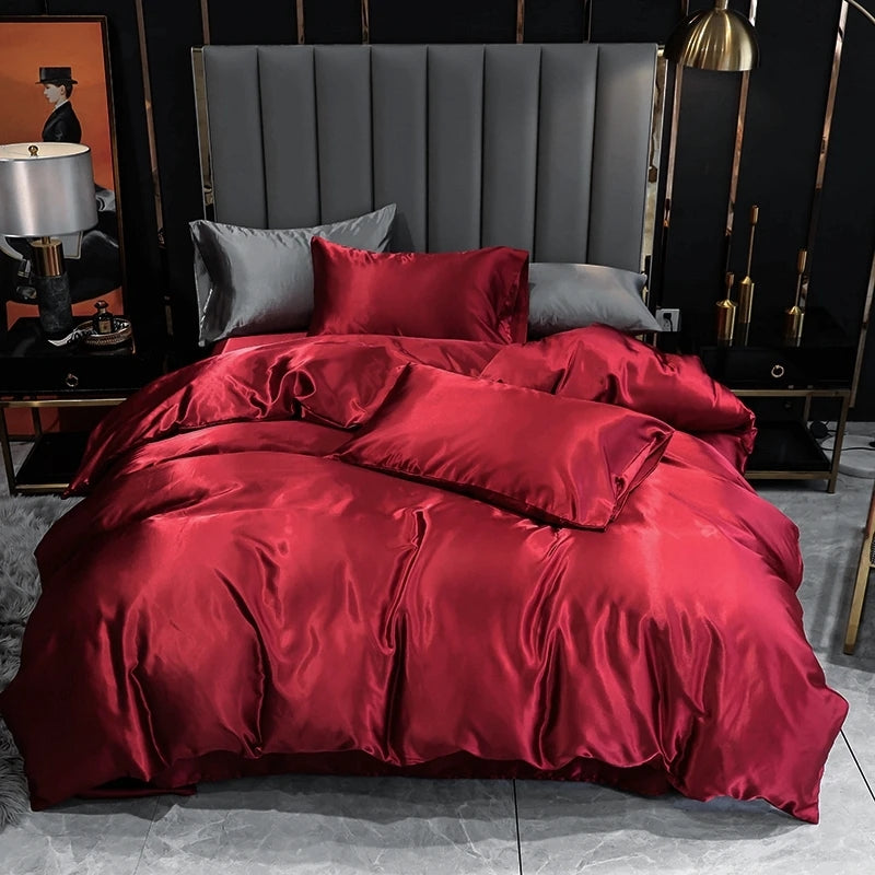 Soft Luxury 6pc Silk Bedding Set