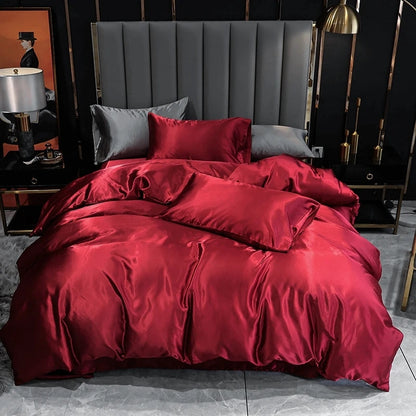 Soft Luxury 6pc Silk Bedding Set