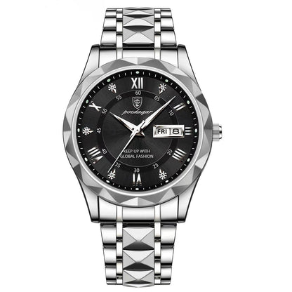 Stylish Blue Face Mens Steel Watch