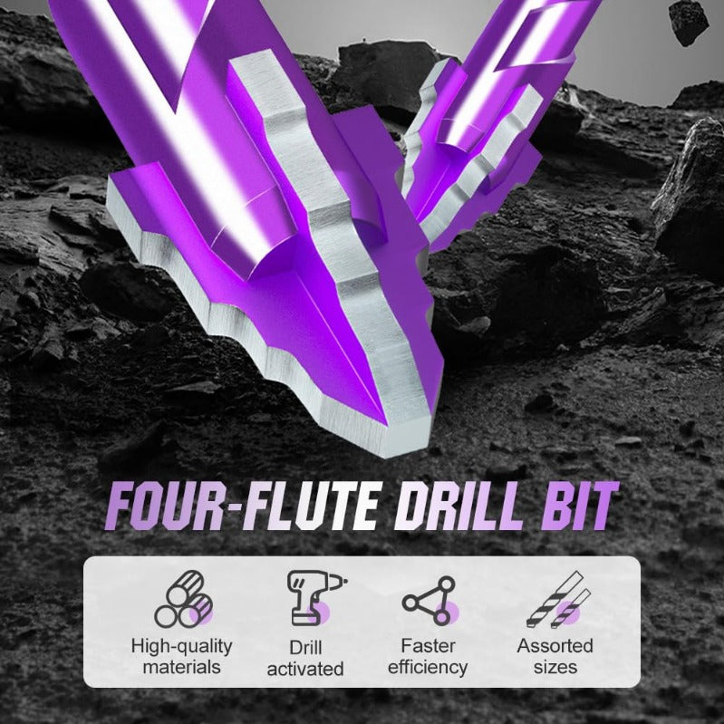 Professional 4-Piece Drill Bit Kit