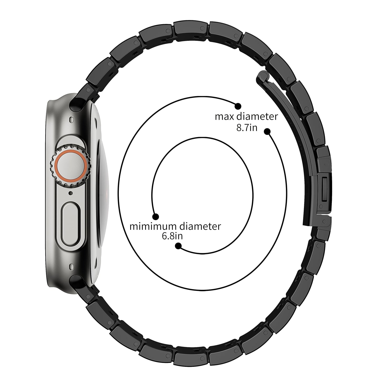 Premium Metal Strap For Apple Watch