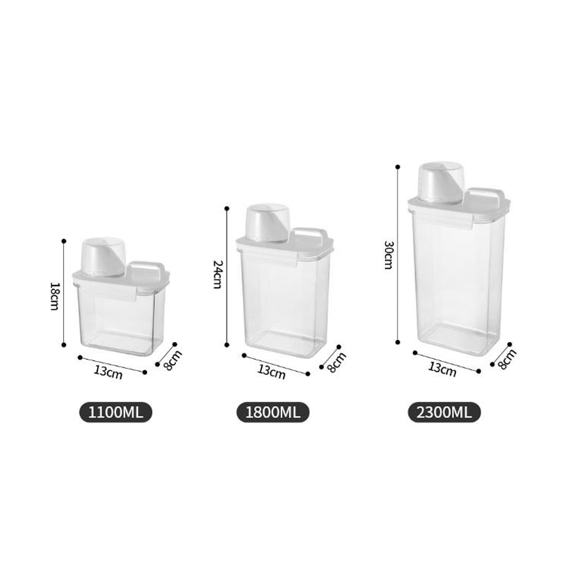 Airtight Kitchen Storage Container with Measurement Cup