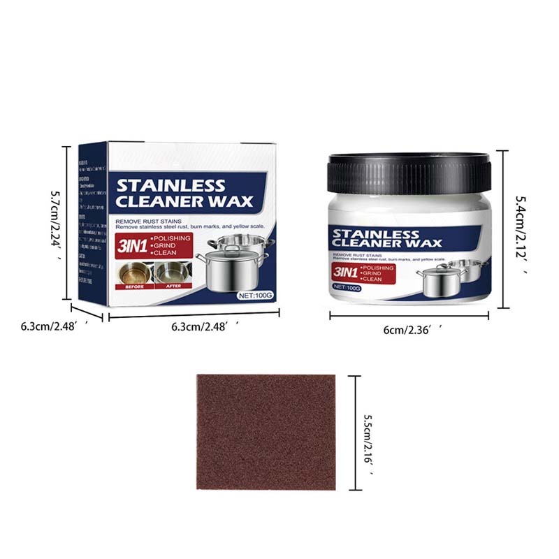 Powerful Steel Cleaning Wax Paste