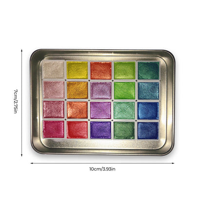 Bright 20 Piece Watercolor Painting Set