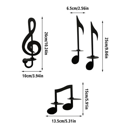Decorative Music Theme Candle Stand