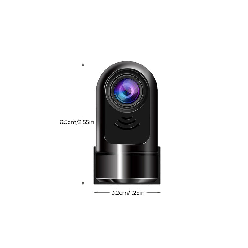 Small HD Dash Cam with 360 Degree View