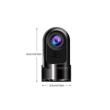 Small HD Dash Cam with 360 Degree View