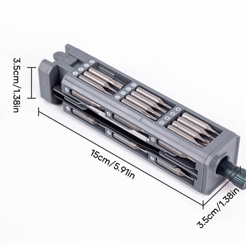 Complete 44-Piece Multi-Tool Set with Screwdriver