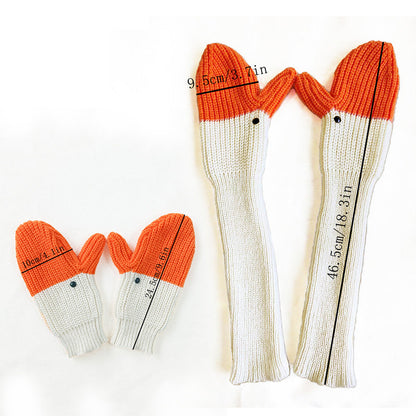 Quirky Knitted Bird Gloves