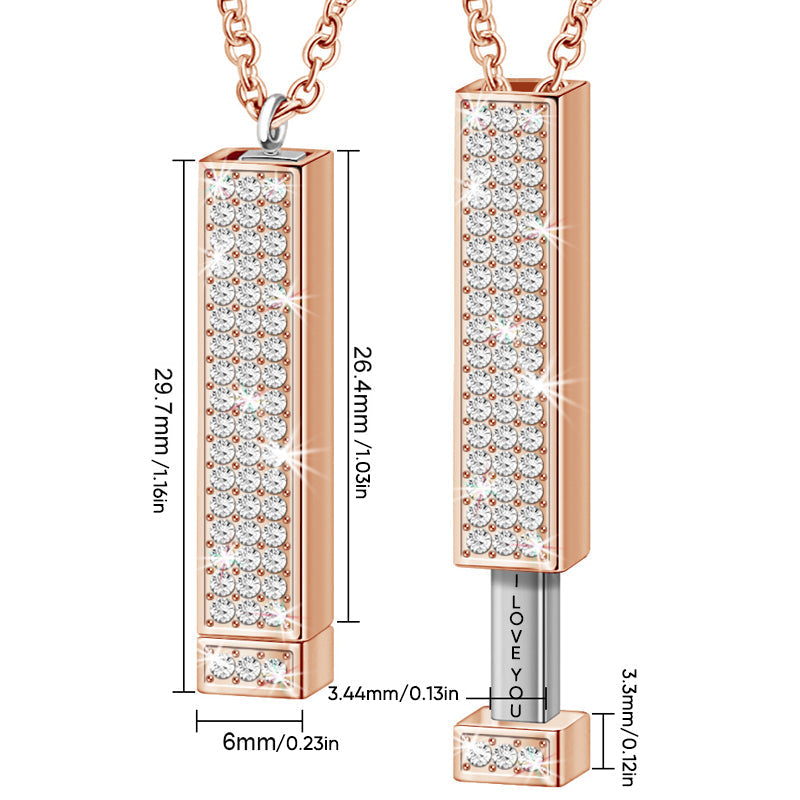 Invisible Message Bar Necklace