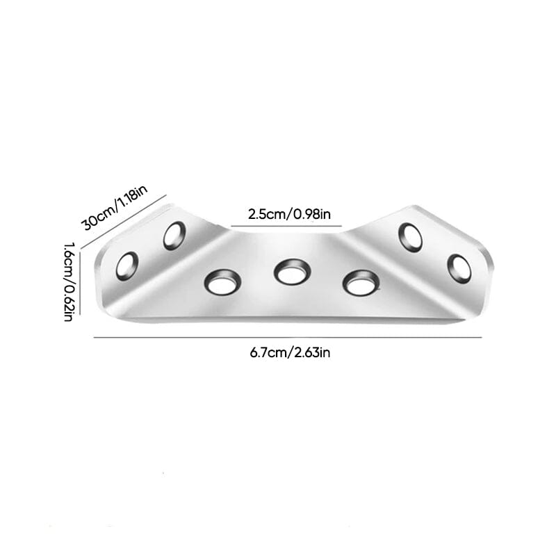 Durable Steel Corner Support for Shelves