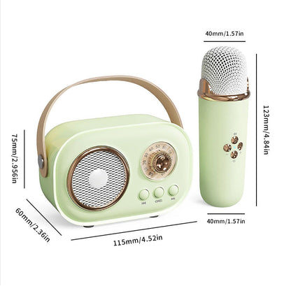 Compact Karaoke Machine & Bluetooth Wireless Speaker