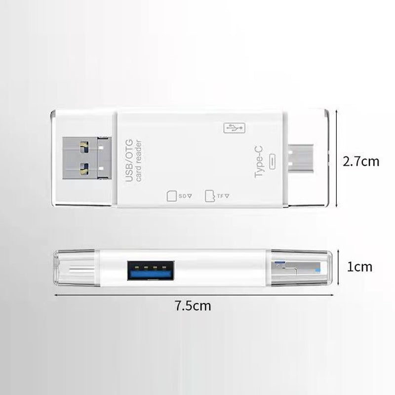 Versatile 6-in-1 USB Card Reader