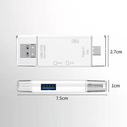 Versatile 6-in-1 USB Card Reader