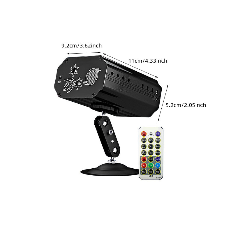 Compact USB Rechargeable Party Laser Lamp