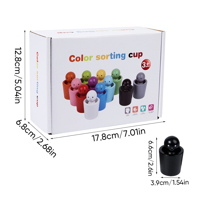 Colorful Plastic Sorting Cups