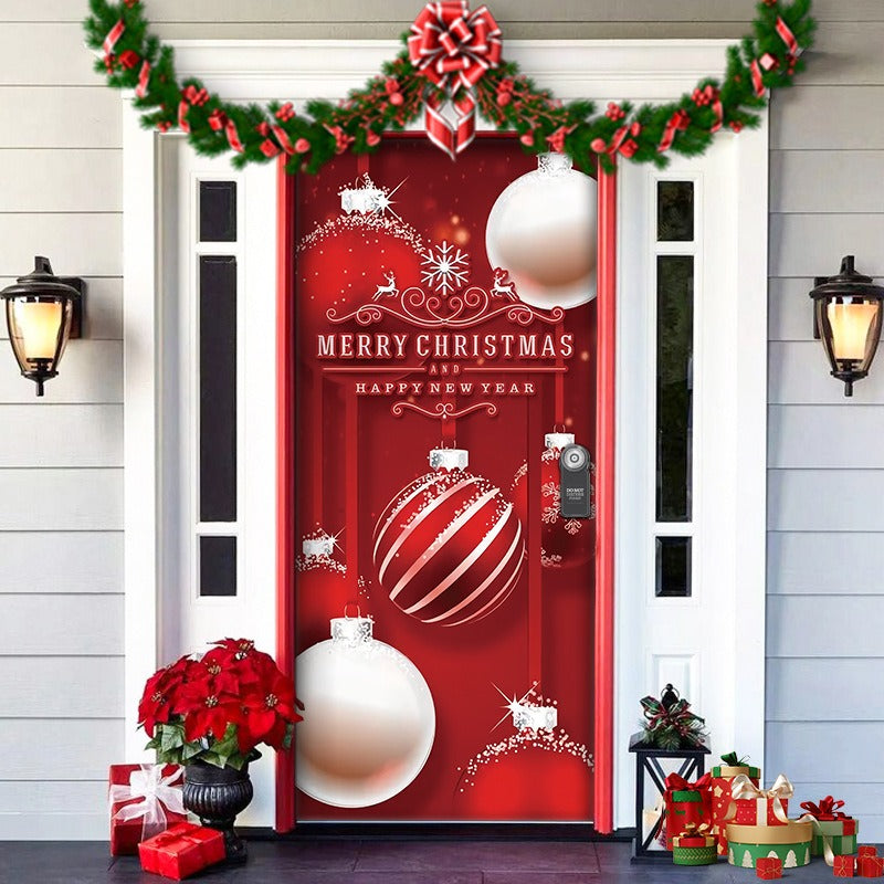 Fun Holiday Elf Door Decoration Wrap