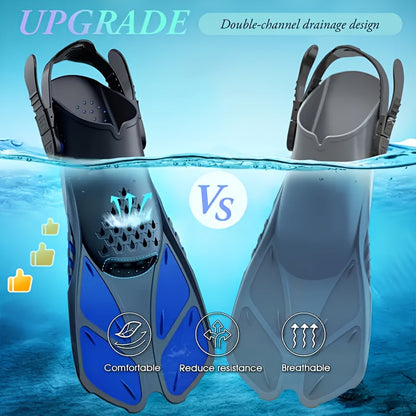 Compact Unisex Snorkel Fins for Travel