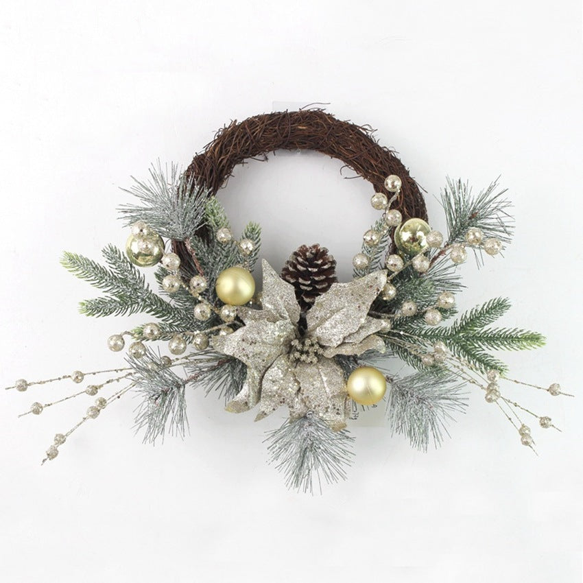 Traditional Christmas Wreath and Garland Set