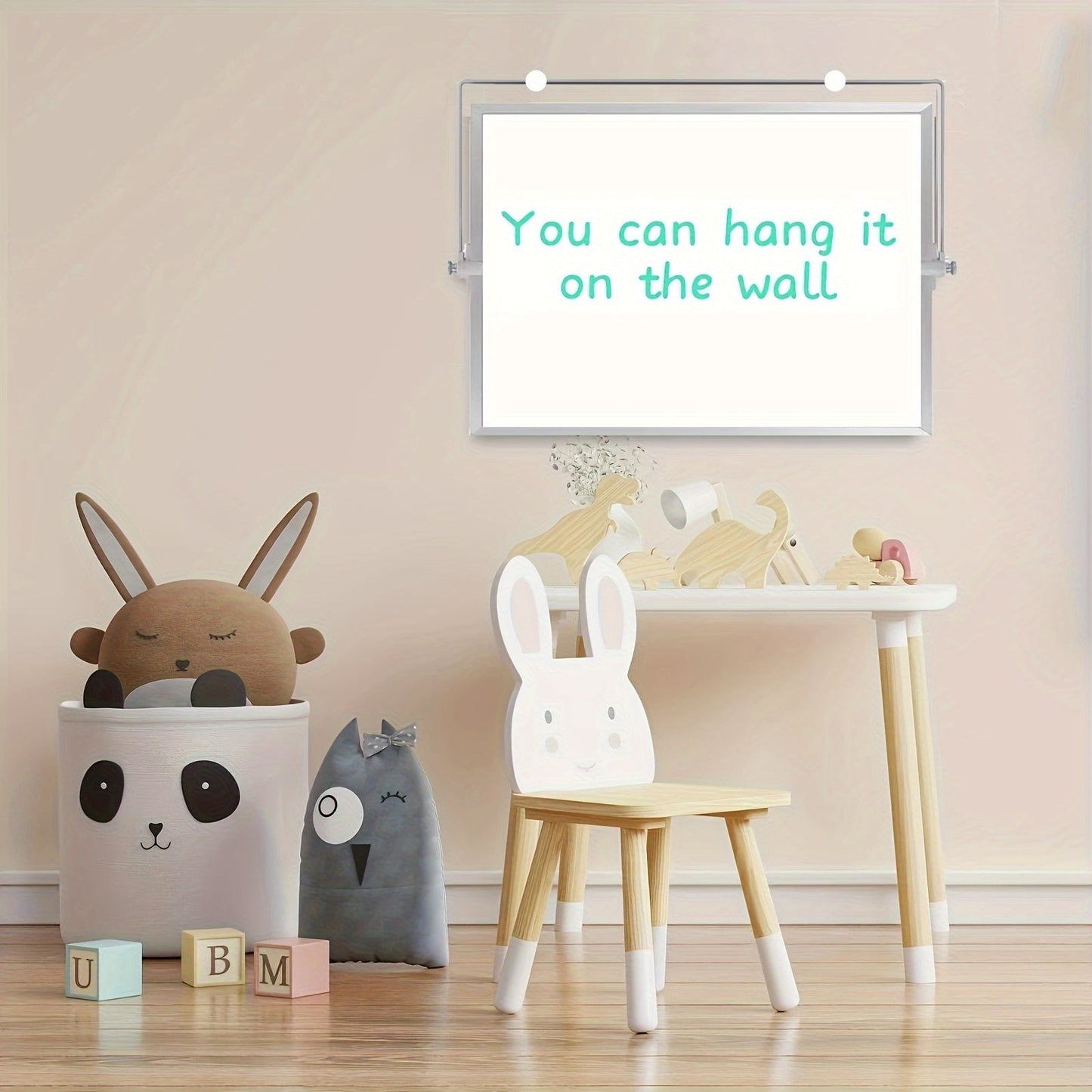 Reversible Whiteboard with Erasable Magnetic Surface