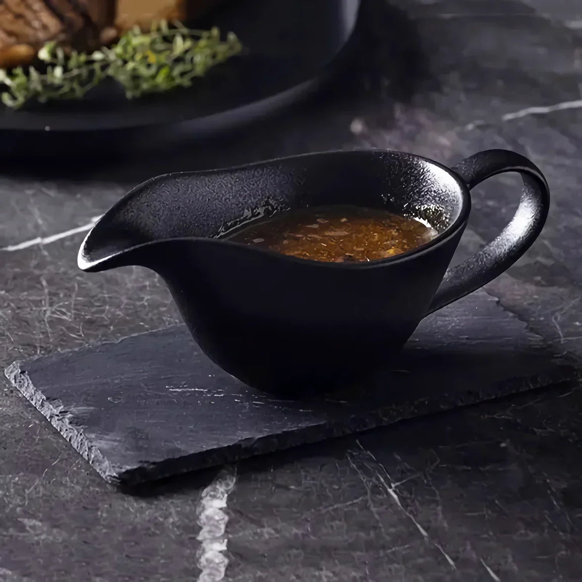 Stylish Ceramic Sauce Boat - 220ml