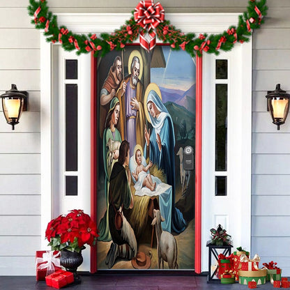 Fun Holiday Elf Door Decoration Wrap