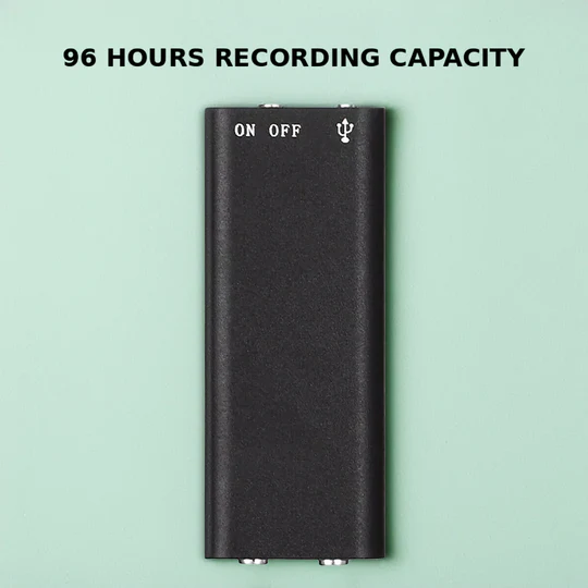 Compact Digital Voice Recorder with Long Battery Life