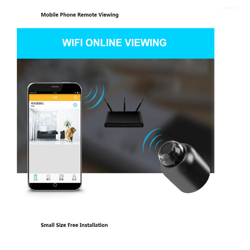 Compact WiFi Outdoor Security Camera with Motion Detection