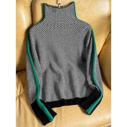 Cozy Chevron Knit Women's Sweater