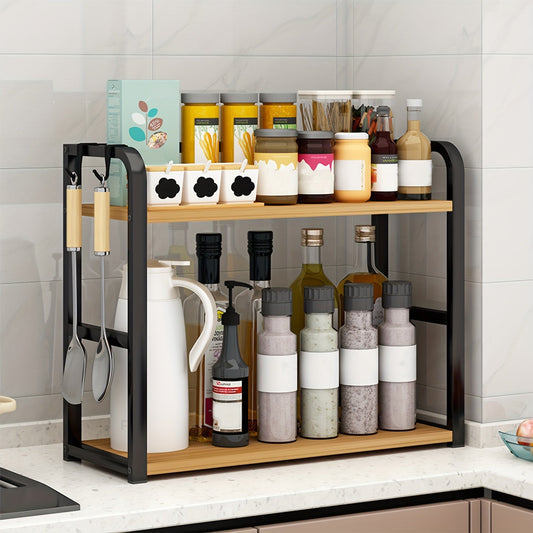 Contemporary Metal Kitchen Storage Rack - Luxicro