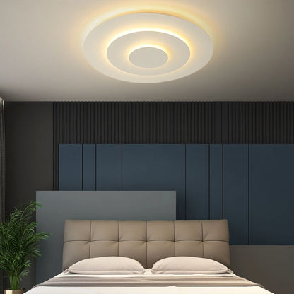 Bright Circular LED Ceiling Lamp Dimmable for Home