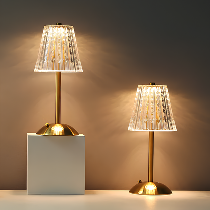 Elegant Clear Office Table Lamp