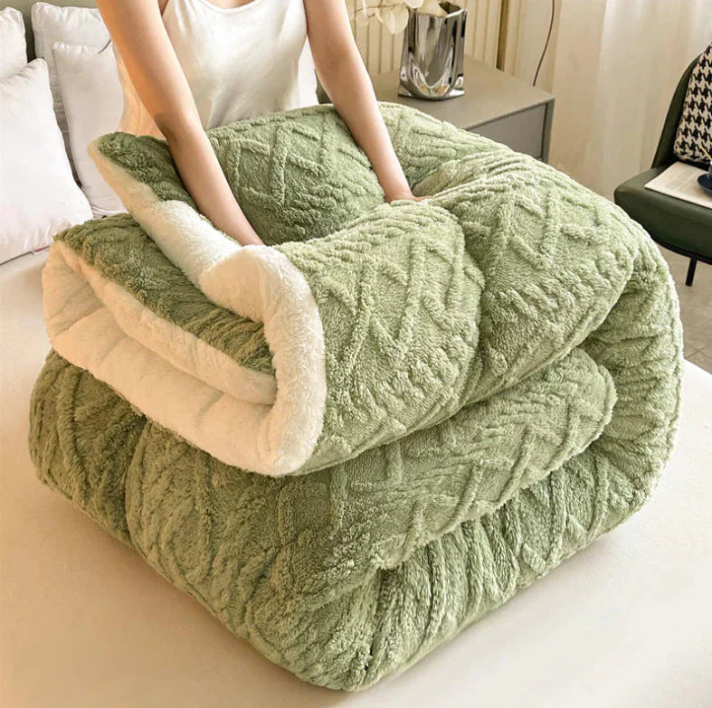 Cozy Fleece Bedding Duvet Cover Set - Luxicro