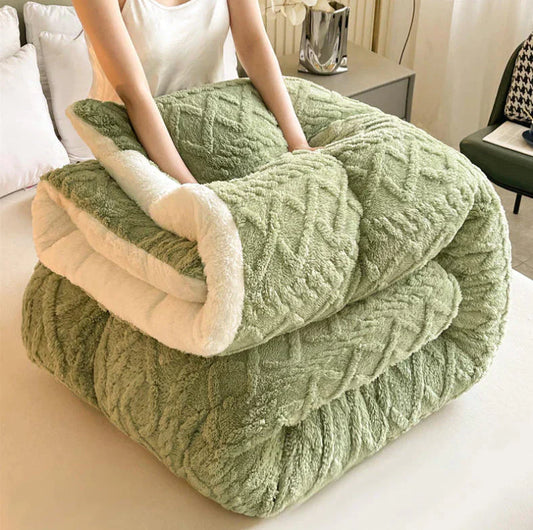 Cozy Fleece Bedding Duvet Cover Set - Luxicro