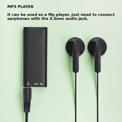Compact Digital Voice Recorder with Long Battery Life