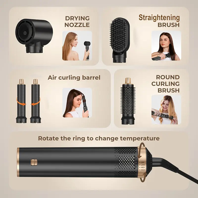 All in One Hair Curling Straightening Set