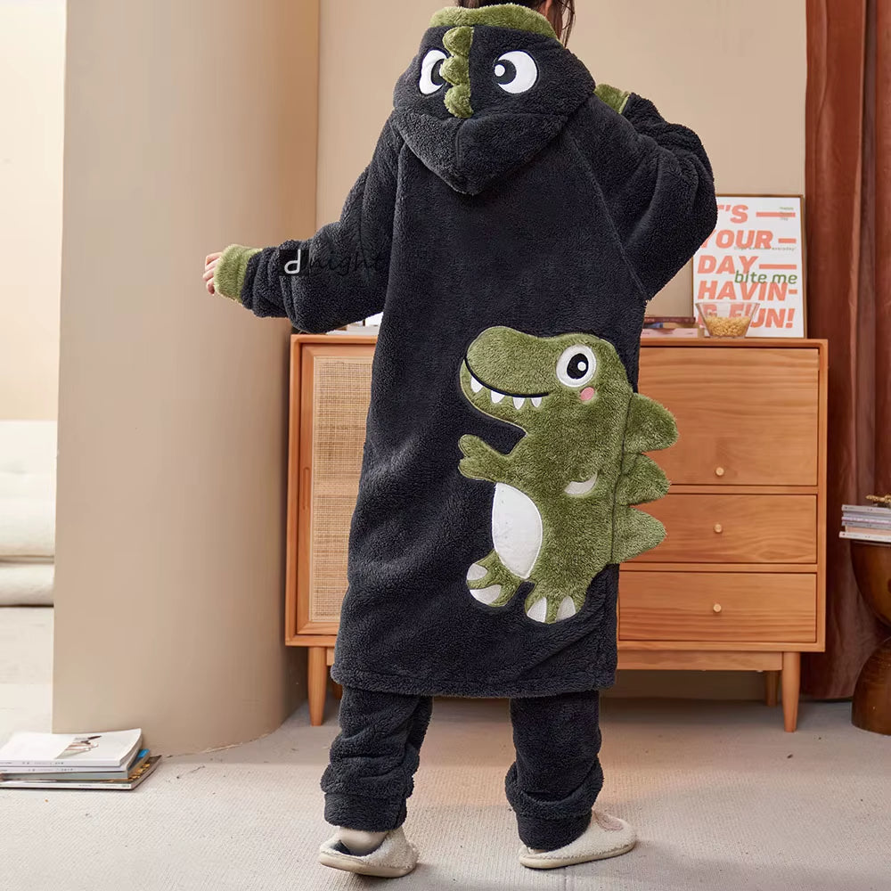 Cozy Dinosaur Sleepwear Pajamas - Luxicro