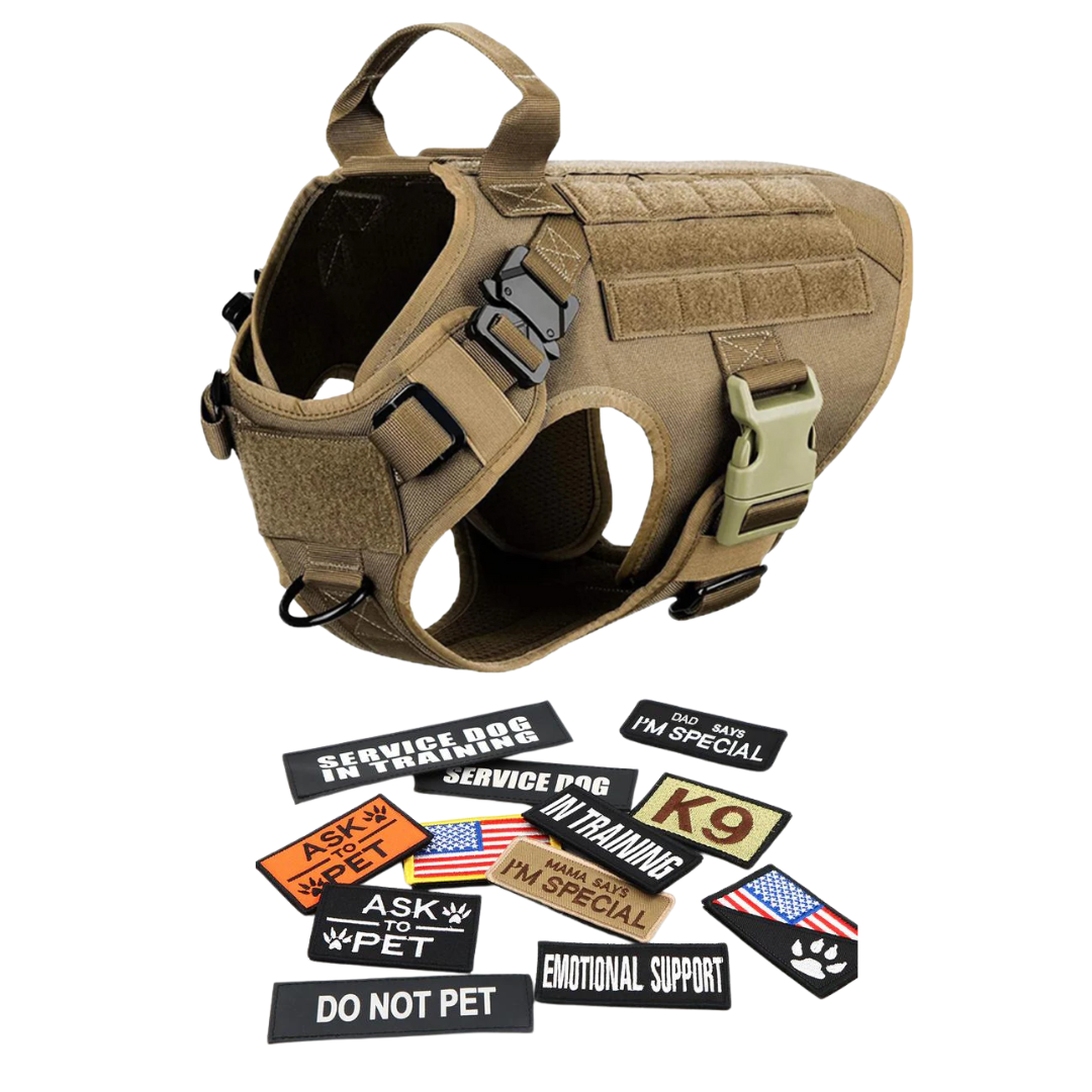 Durable Dog Vest Harness With Front Clip And Back Handle