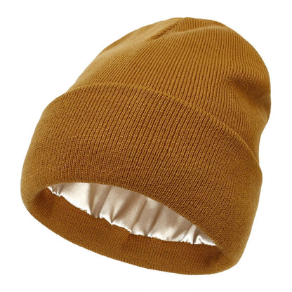 Soft Silk Winter Beanie - Warm Hair Protection Hat - Luxicro