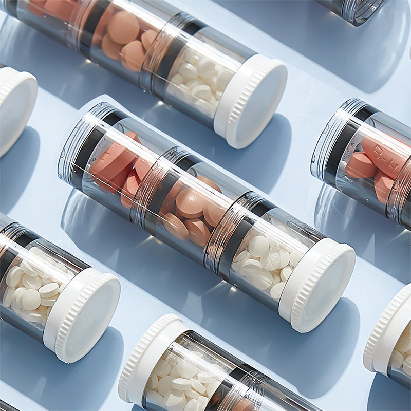 Compact Travel Weekly Pill Organizer