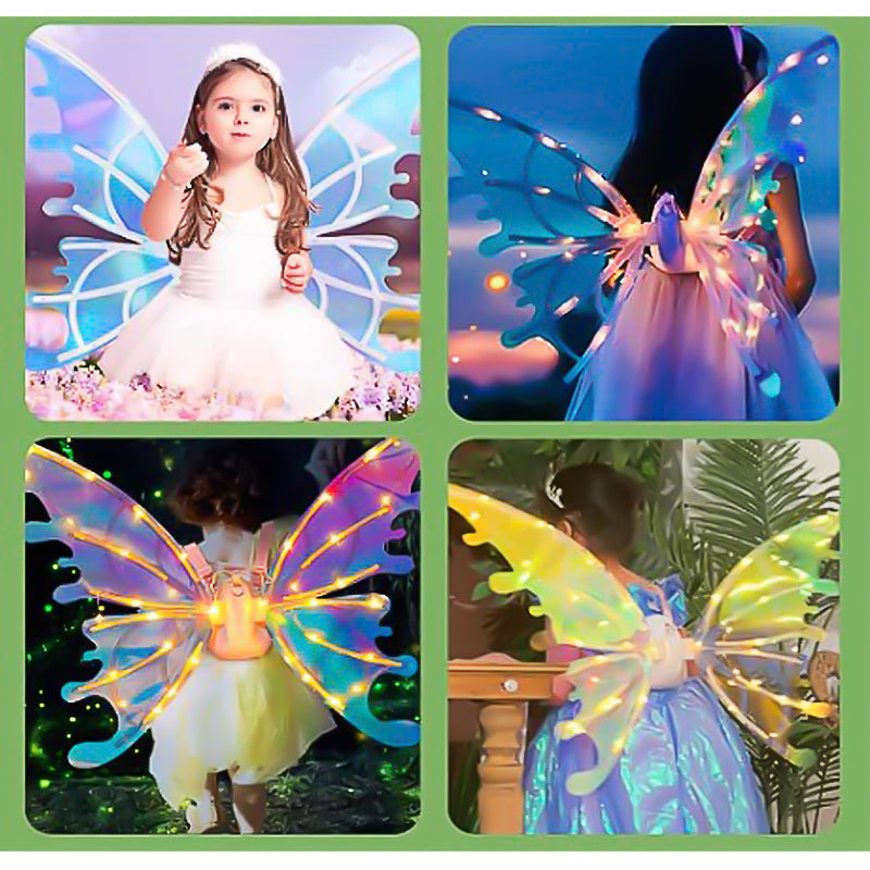 Vibrant LED Fairy Wing Decor Lights