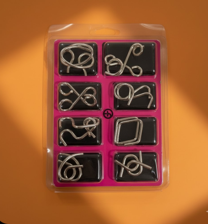 Brain Teaser Metal Puzzle Toy for Kids
