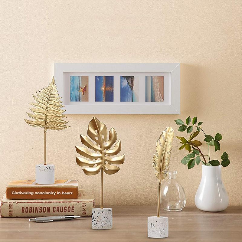 Shiny Gold Leaf Christmas Decorations