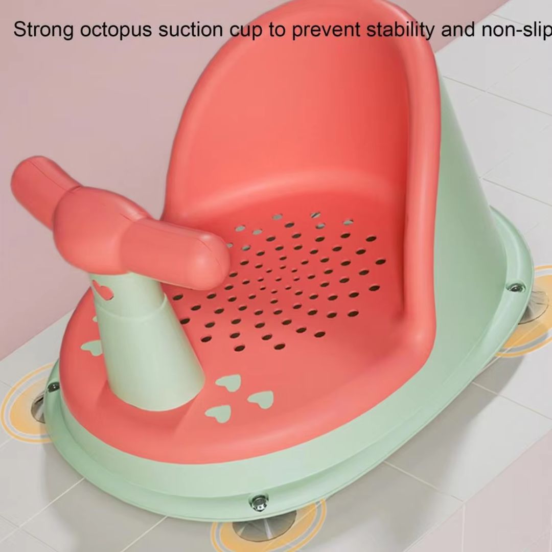 Secure Baby Bath Seat with Easy Grip Handle