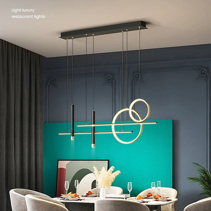 Luxury Black Metal LED Ceiling Light