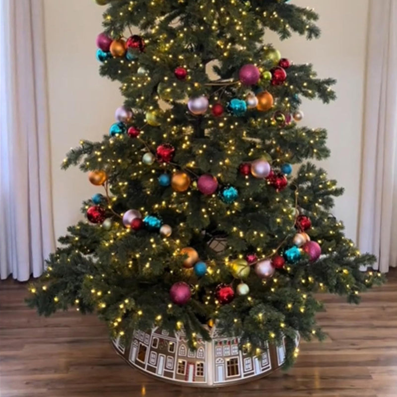 Vibrant LED Holiday Tree Skirt Decor