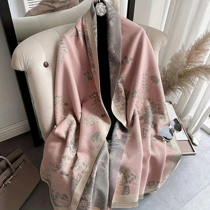 Beautiful Print Double Sided Silk Scarf - Luxicro