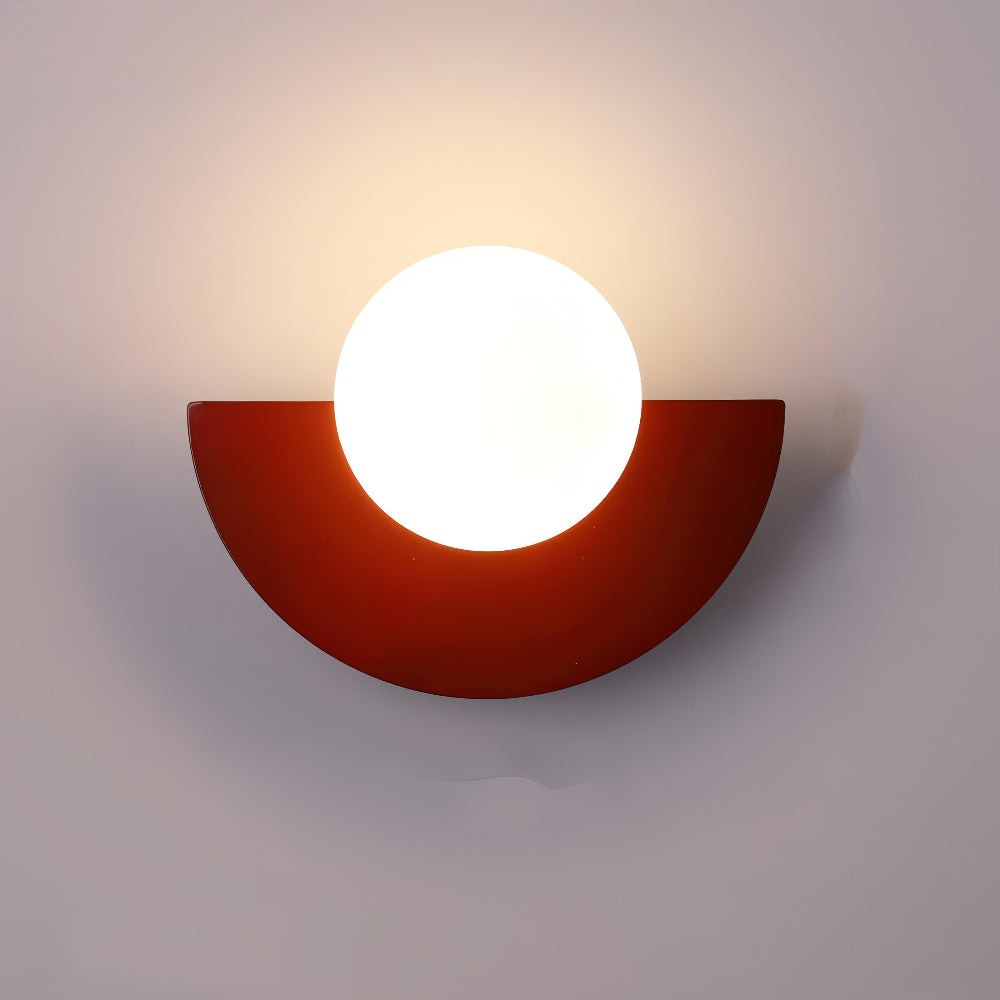 Simple LED Half Moon Wall Light