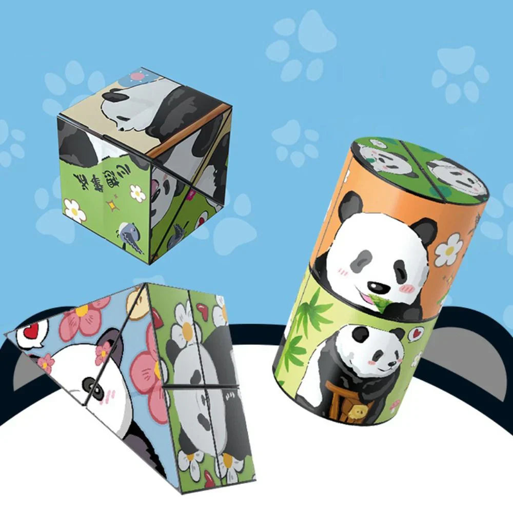 Fun Kids Puzzle Toy Cube with Animal Designs