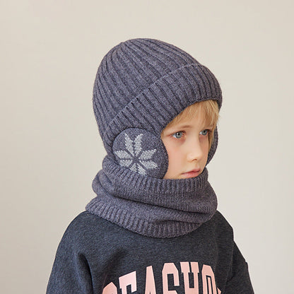 Cozy Childrens Winter Hat and Scarf Set
